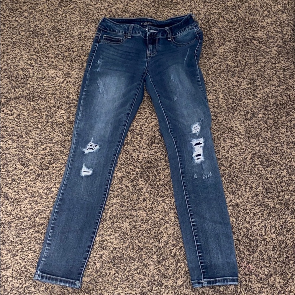 Maurices skinny blue jeans